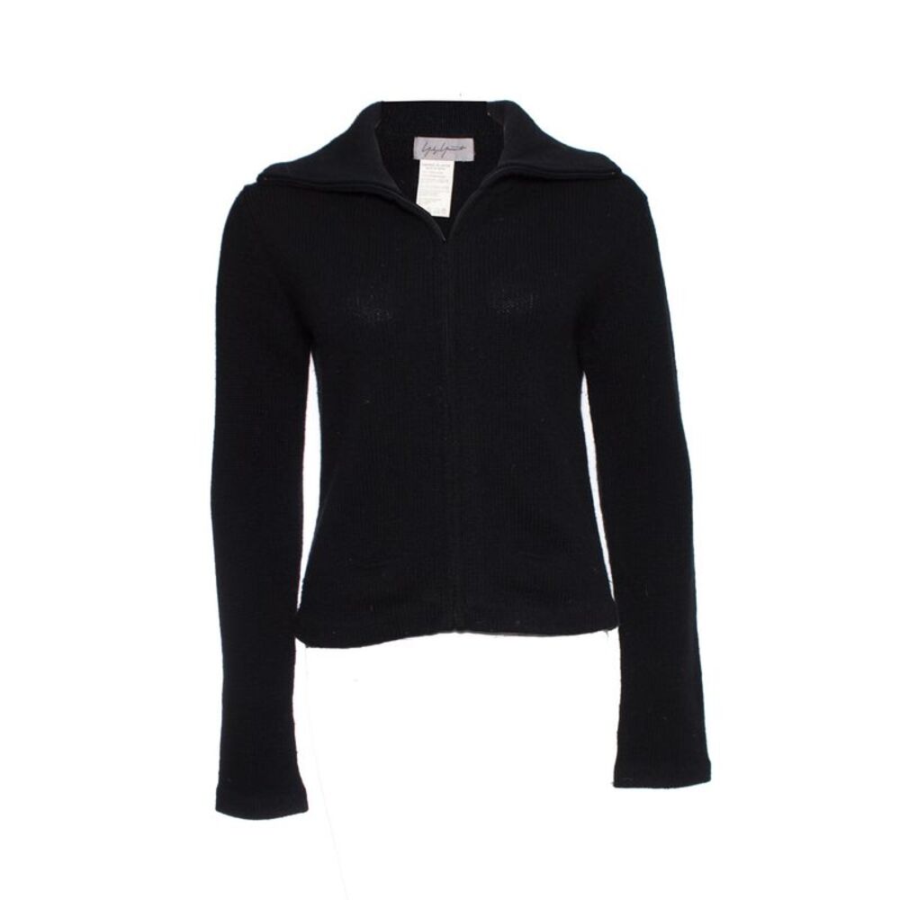 Yohji Yamamoto wool vest with extra high collar.